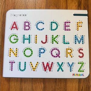 Playskool Magnatab — A to Z Uppercase Letters — Magnetic Board Toy Letter Tracin